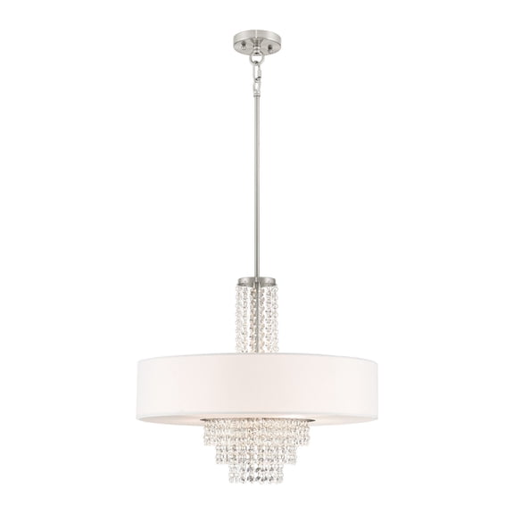 Livex Lighting Carlisle Chandelier in Brushed Nickel