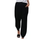 thumbnail image 1 of Pantalones casuales con cordón para mujer talla grande - Cintura elástica, bolsillos, poliéster, corte holgado, aptos para el día a día, la playa y para dormir, para todas las estaciones, 1 of 8