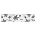 thumbnail image 2 of MYPOP Balck and White Snowflakes Table Runner Placemat 16x72 inches, Winter Christmas Tablecloth for Office Kitchen Dining Wedding Party HomeDecor, 2 of 6