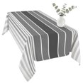 thumbnail image 2 of Gradient Grey Striped Table Cloth Waterproof Tablecloths, Simple Farm Stripes Minimalist Tablecloth Dining Table Cover for Kitchen Party Tabletop Outdoor, Rectangle Tablecloth 60x120 Inch, 2 of 9