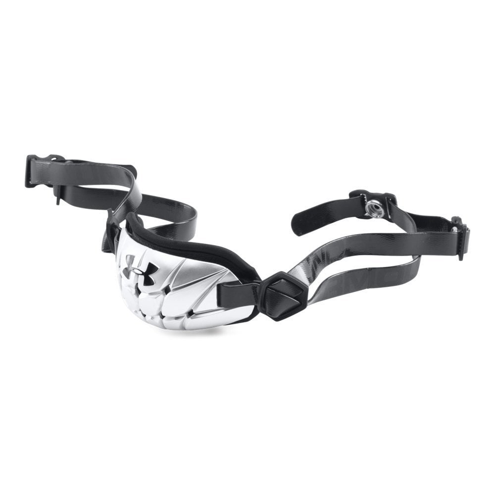 Under Armour Adult UA Gameday Armour Chin Strap Black/Silver Logo 