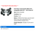 thumbnail image 2 of Front Door Lock Actuator Motor Set - Compatible with 2011 - 2016 Scion tC 2012 2013 2014 2015, 2 of 2
