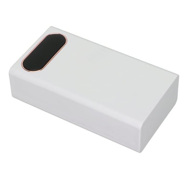 Input Output Battery Charger, Reusable Portable 12 Batteries DIY Power Charger Case For Mobile Phone Black,White