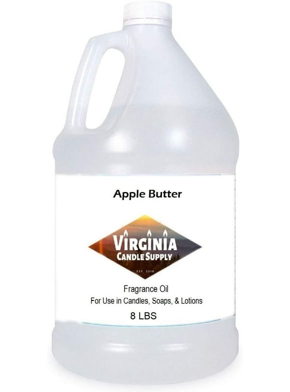 Apple Butter Fragrance Oil 8LB Bottle for Candle Making, Soap Making, Tart Making, Room Sprays, Lotions, Car Fresheners, Slime, Bath Bombs, Warmers