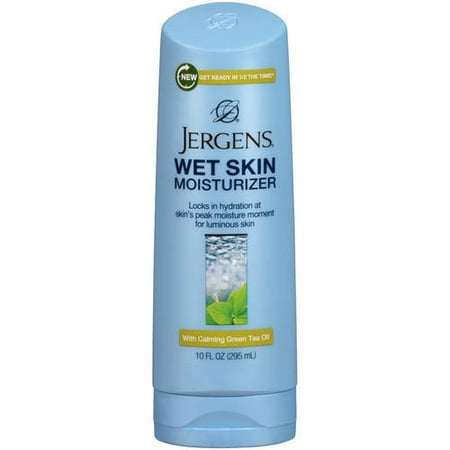 Jergens Wet Skin Moisturizer with Calming Green Tea Oil, 10 Fl Oz ...