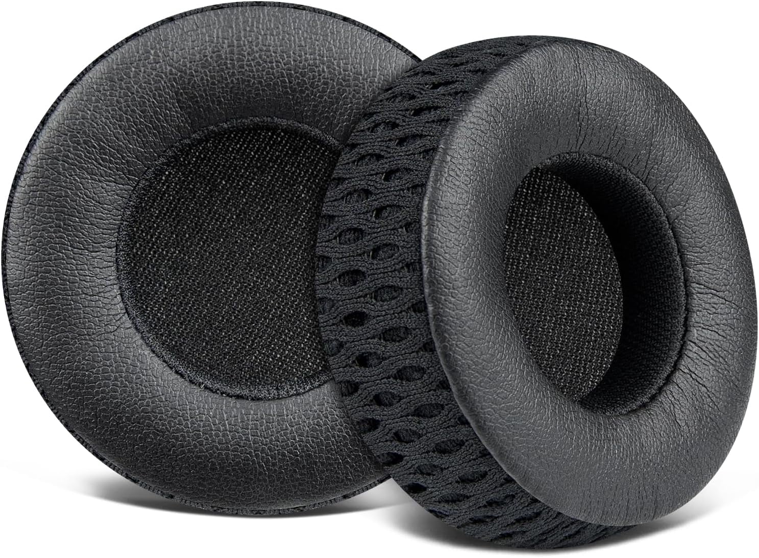 SOULWIT Replacement Ear Pads for Sennheiser Accentum/Accentum Plus Wireless Headphones, Earpads Cushions with Soft Protein Leather, High Density Foam - Black