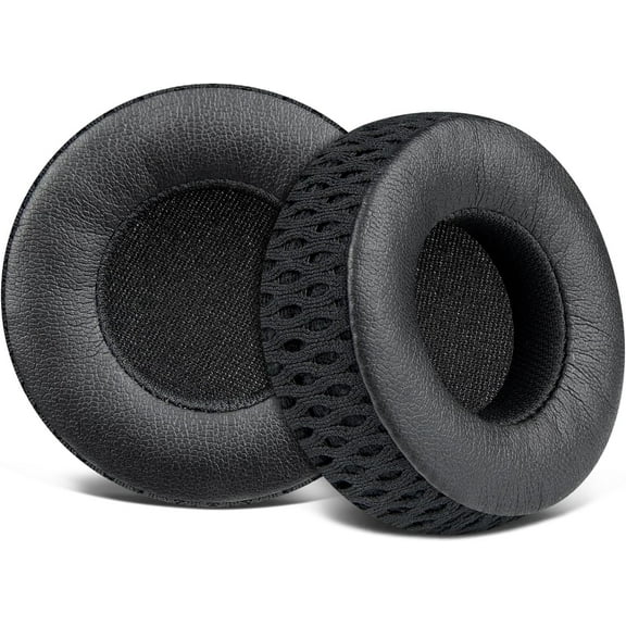 SOULWIT Replacement Earpads for JBL Under Armour Sport Wireless Train On-Ear Headphones, Ear Pads Cushions with Soft Protein Leather and High-Density Memory Foam - Black