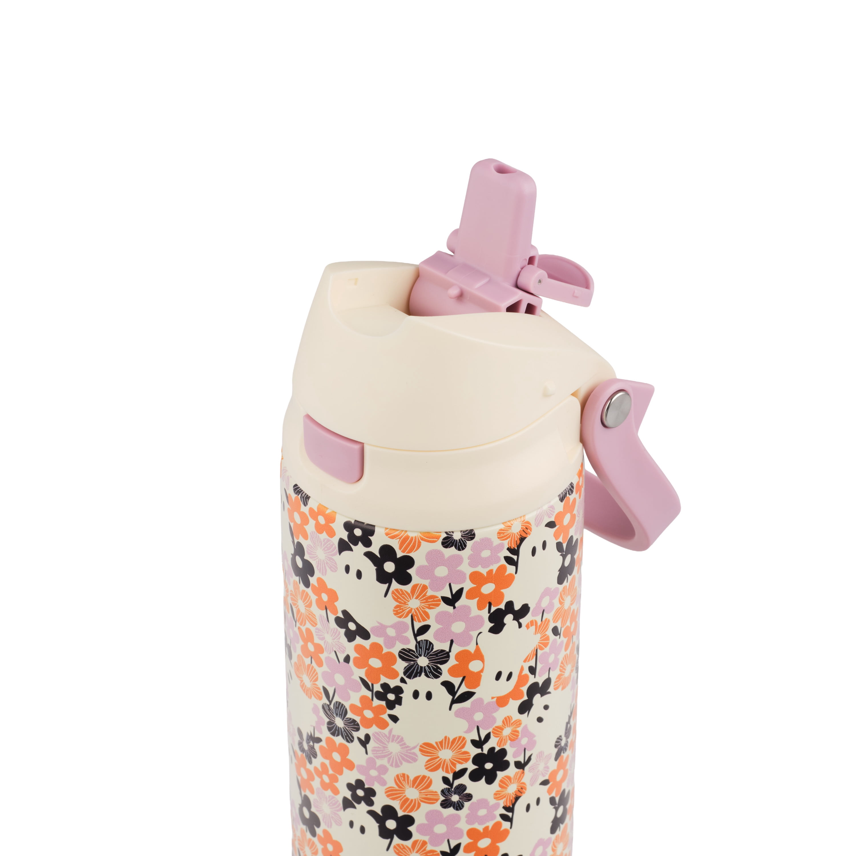 TAL 24oz Stainless Steel 2-in-1 Water Bottle with Straw and Chug Lid, Ghosts
