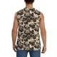thumbnail image 4 of Fotbe Pug Men's Camiseta sin Mangas Estampada para Hombres, Playera Casual para Gimnasio, Entrenamiento, Playa-Medium, 4 of 7