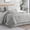 Grey, variant on LANCO MODERN LIFESTYLE 7 Piece Queen Comforter Set, Beige, Elegant Jacquard with Patchwork, Stylish and Cozy Bedding Collection, Premium Bedding Set with Bedskirt, Shams and Pillows