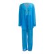 thumbnail image 5 of VISgogo, 2 uds., ropa de playa de tul para mujer, cárdigan de manga larga transparente de Color sólido + conjunto de pareo de pantalones largos para mujer, S/M/L VISgogo  moda, 5 of 9
