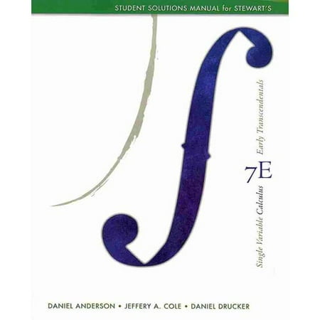 Single Variable Calculus Early Transcendentals