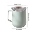 thumbnail image 3 of AUNVITO 17oz 304 Stainless Steel Coffee Mug Cup, Double Wall Insulated Tumbler for Hot Cold Drinks Home Office Travel Camping, 1pc, 3 of 6