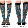 thumbnail image 2 of FREEAMG Cartoon Plane Compression Socks, Knee High Running Socks for Women, Men, Sports, Running, Travel, Nurses, 2 of 7