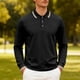 thumbnail image 1 of pstuiky Camisas casuales de manga larga para hombre, Camisa de manga larga con solapa y botones para hombre, de color liso camisetas de hombre xxl, 1 of 9