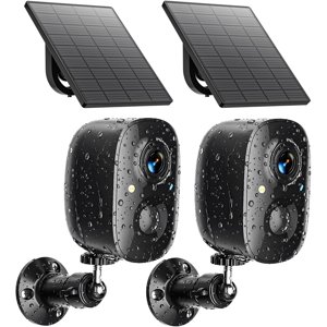 2K Wireless Security Cameras Solar Powered Outdoor Cameras