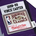 thumbnail image 6 of Mitchell & Ness Vince Carter Toronto Raptors 1998/99 Throwback Authentic Jersey - Purple, 6 of 7