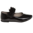 thumbnail image 2 of Kensie Girl Little Kids Ballerina Flats, Black Patent, 12, 2 of 8