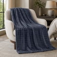 thumbnail image 4 of Soft Cozy Flannel Blankets 59X79 Inches Oversized Throw, Comfortable for Reading on Sofa and Napping, Thoughtful Gift for Mom and Dad 1 Pack, 4 of 7