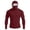 Wine, variant on Men's Full Face Coverage Sun Shirt with Built-in Mask and Thumbholes Featuring Raglan Sleeves for Summer Fishing Hiking Cycling Running Beach Trips Army Green L