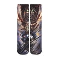 thumbnail image 6 of Attack On Titan Thick Stockings Casual Socks for Men Women Durable Comfort Calf Socks Soft Elastic Crew Socks 15.7", 6 of 8