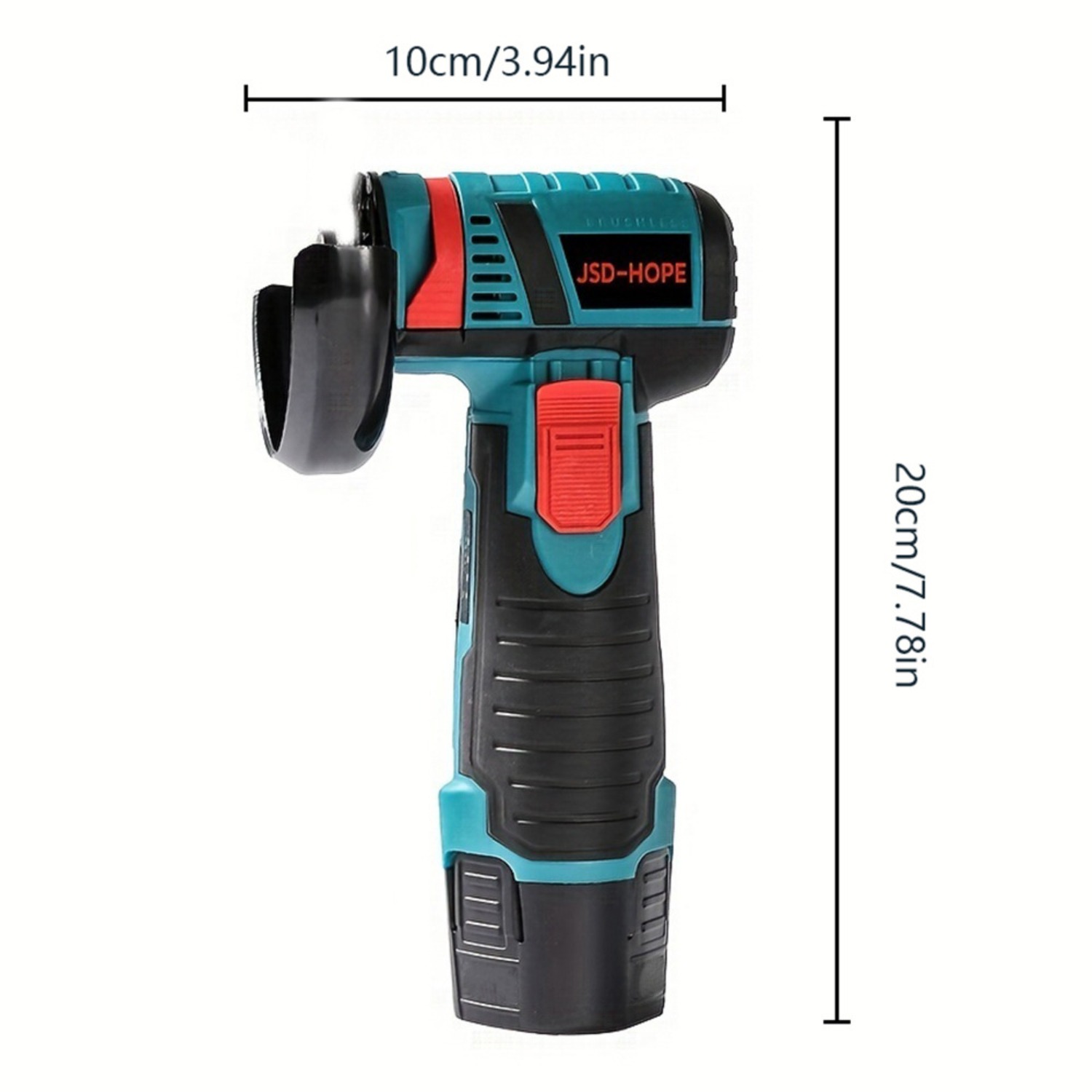 12V Mini Cordless Angle Grinder, Lithium-ion Brushless Small Hand Grinder Tool