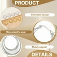 thumbnail image 3 of DESIGNICE 2 Pairs Statement Earrings for Women,Stainless Steel Plated C-Shaped Hoop Chunky Gold Earrings,Womens Earrings for Women Fashion Jewelry Gift,Style1, 3 of 7