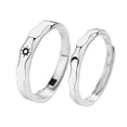 thumbnail image 2 of Anillos para mujer, regalos para mujer, anillos de pareja de sol y estrella, anillos de pareja para hombres y mujeres, sombra de ojos, 2 of 5