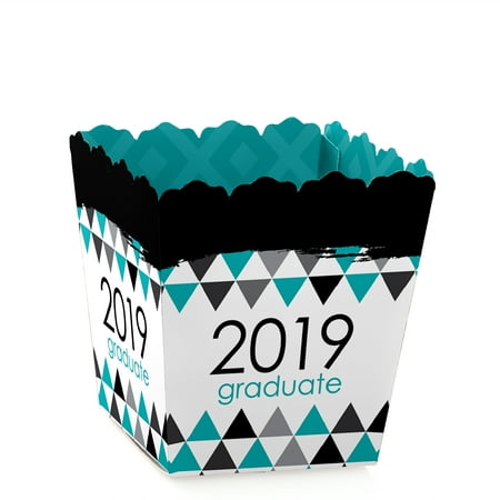 Teal Grad - Best is Yet to Come - Party Mini Favor Boxes - Turquoise 2019 Graduation Party Treat Candy Boxes - Set of