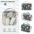 thumbnail image 5 of Bar Lcons Makeup Bags Set Travel Toiletry Bags Portable Cosmetic Bags Organizer Waterproof 2 Packs, 5 of 7
