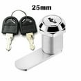 thumbnail image 1 of Greenne Door Lock for Cabinet Mailbox Barrel Drawer Cupboard Locker 16/20/25/30mm+2 Key, 1 of 5