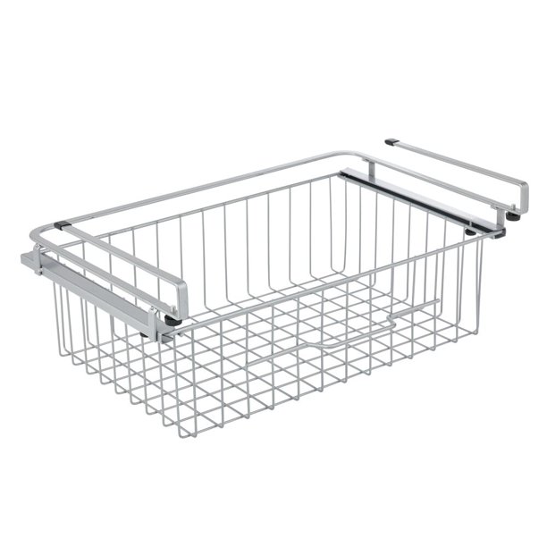 mDesign Metal Under Kitchen Pantry Shelf Hanging Bin Basket Walmart
