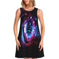 thumbnail image 1 of Balery v Vestidos de verano para mujer con estampado: vestido holgado sin mangas, vestido playero informal y cómodo para días calurosos., 1 of 7