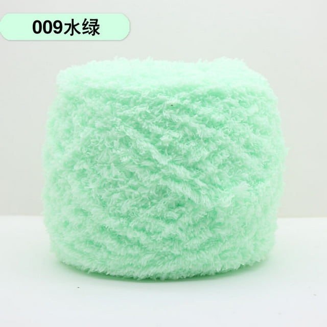 Nvzi Hilo Coral Velvet, 3 ovillos (285 gramos en total, 95 gramos por ovillo), fibra mixta de alta calidad, hilo ultrasuave para ganchillo y manualidades, fácil de usar y duradero, verde