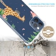 thumbnail image 2 of Giraffe Painting Clear Case for iPhone 12 Pro,Aesthetic Art Design Case for Men Women,Unique Soft Transparent TPU Bumper Case Cover, 2 of 5
