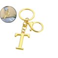 thumbnail image 1 of Dvruxg Alphabet Metal Keychain, Golden Letter Pendant Charm, Personalized Bag Accessory for Christmas Gifts & Daily Key Organization, 1 of 5