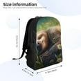thumbnail image 4 of Fotbe Daisy Sleeping Sloth Travel Laptop Backpack, Business Slim Sturdy Laptops Backpack, Water Resistant College School Computer Bag Gift for Men & Women Fits 15.6 Inch Notebook, 4 of 8