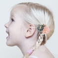thumbnail image 5 of Juego de pinzas para el cabello con flores, accesorios para lazos para el cabello con flores, 3 piezas, 5 of 5