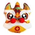 thumbnail image 3 of Cojín de león para Año Nuevo chino, suave y cómodo muñeco de peluche Naranja, 3 of 9
