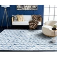 thumbnail image 3 of SAFAVIEH Amelia Floella Geometric Area Rug, Gray/Navy, 3' x 5', 3 of 11