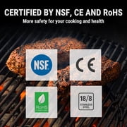 ThermoPro 650 ft Bluetooth Meat Thermometer with 4 Color-Coded Probes, Wireless Meat Thermometer