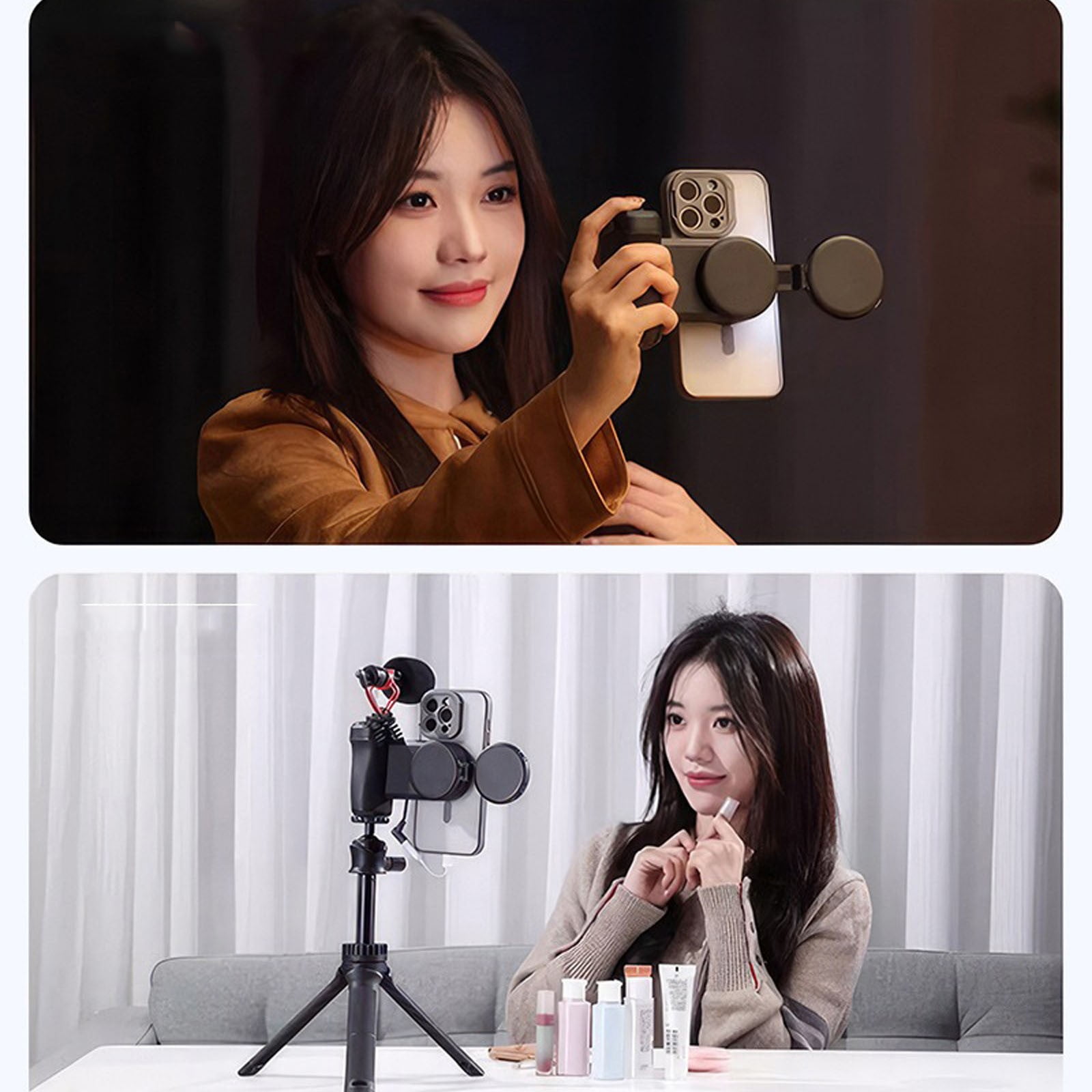 Selfie Light with Foldable Phone Stand 360 Rotation Portable Fill Light for Enhanced Photography and Video Conferencing
