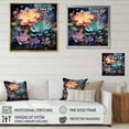 thumbnail image 4 of Designart "Green Blue Succulent Charm II" Floral Wall Decor, 4 of 5