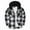Black, variant on Plaid Jacket for Men Hooded Button Down Long Sleeves Shacket with Drawstring Hood and Chest Pockets Casual Soft Comfy Shirt Jacket for MEn Fall Winter Daily Layering Wear