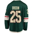 thumbnail image 3 of Men's Fanatics Jonas Brodin Green Minnesota Wild Breakaway Jersey, 3 of 3