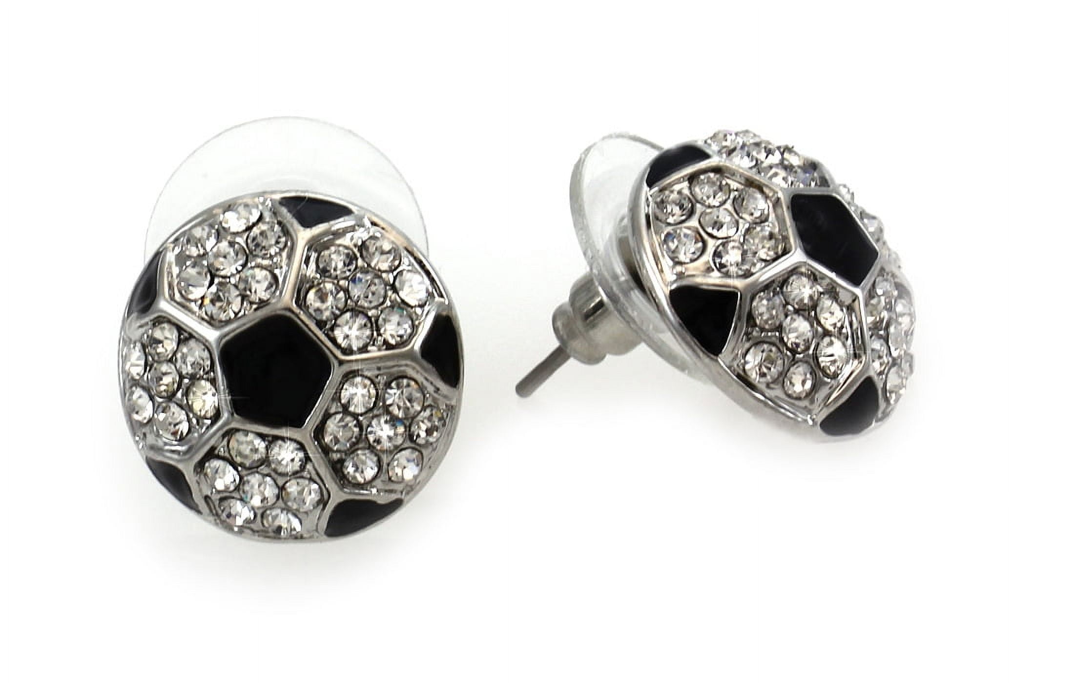 StoryMidir Baseball/Football/Basketball/Volleyball Earrings 925 Sterling Silver Hoop Earrings Hypoallergenic Cool Sports Earrings Jewelry Gifts for