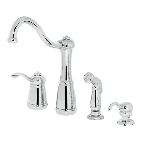 Pfister Marielle 1 Handle Kitchen Faucet With Side Spray Soap