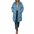 thumbnail image 2 of Pyhlmscde Women's Casual Mid Long Waisted Thick Warm Puffer Coat, Puffer Jacket Womens, Winter Clothing for Women, Winter Coats for Women, 2 of 6