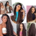 thumbnail image 2 of 30 30 30 Inch Color #4 Human Boho Braiding Hair Deep Wave Bulk Chocolate Brown Human Braiding Hair Brown Boho Human Hair for Braiding Deep Curly Hair Extensions, 2 of 6