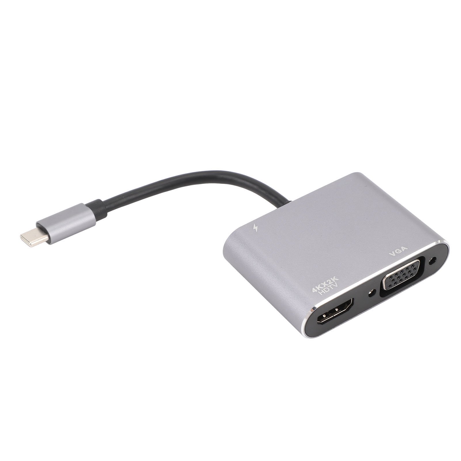 NFTIGB Multiport Type C to VGA HDMI USB 3.0 PD 87W Fast Charging Adapter 4K Video Converter Hub for Phone TV Computer Display Projector Plug and Play Premium Aluminum Alloy Connectors